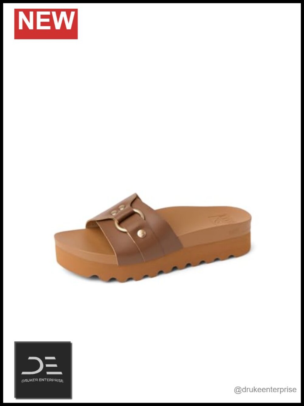 Reef Vista Hi Sadie Vegan Leather Slide Sandals
